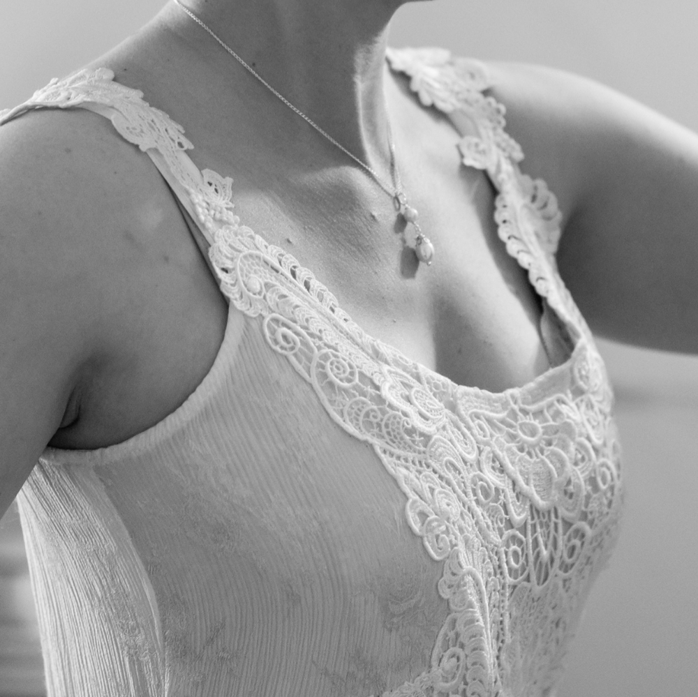 1920s vintage silk wedding dress - original